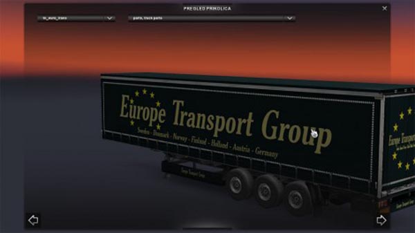 Euro Transport Group trailer skin