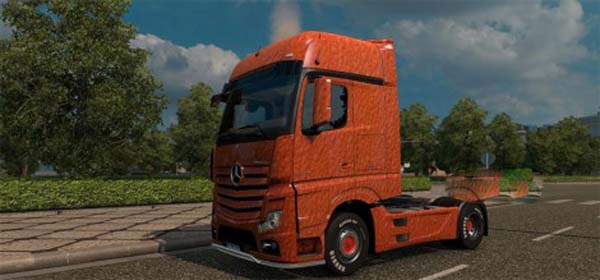 Mercedes Actros 2014 Orange Plastic skin