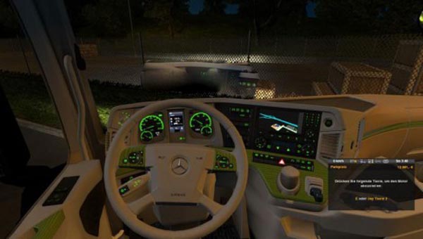 Mercedes Benz MP4 White Green Interior