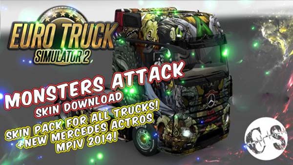 Monsters Attack Skin Pack for All Trucks