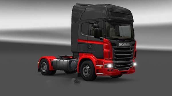 Scania Black Red Skin