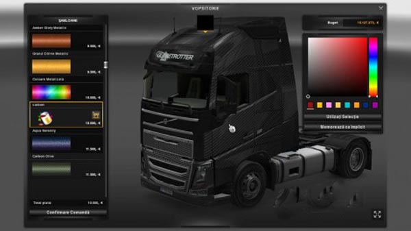 Volvo FH 2012 Carbon Paint Job