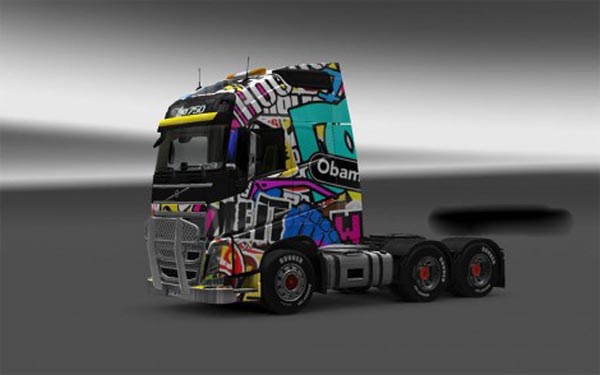 Volvo FH Sticker bomb Skin