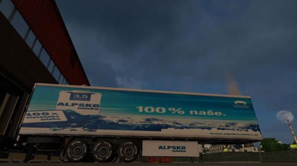 Alpsko Mleko Trailer Skin