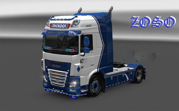 Daf xf e6 (Ohaha) Nickoot internationale koeltransporten skin