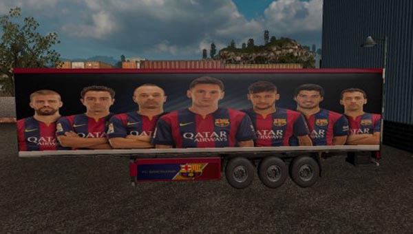 FC Barcelona HD Trailer Skin + Mainfest