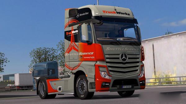 Mercedes Actros MP4 2014 Truck Works Skin