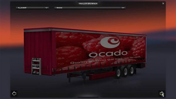 Ocado trailers