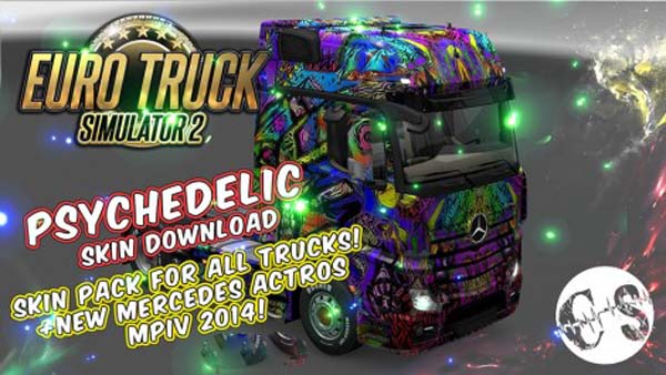 Psychedelic Skin Pack for All Trucks