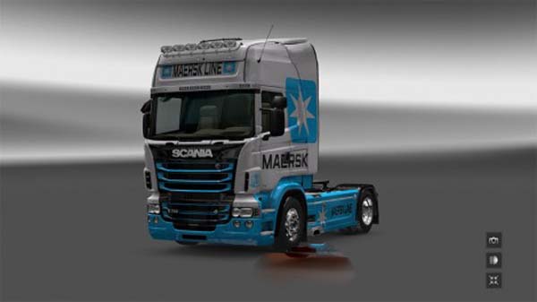 Scania RJL Topline Maersk Line Skin