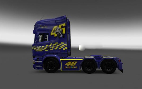 Scania RJL Valentino Rossi skin