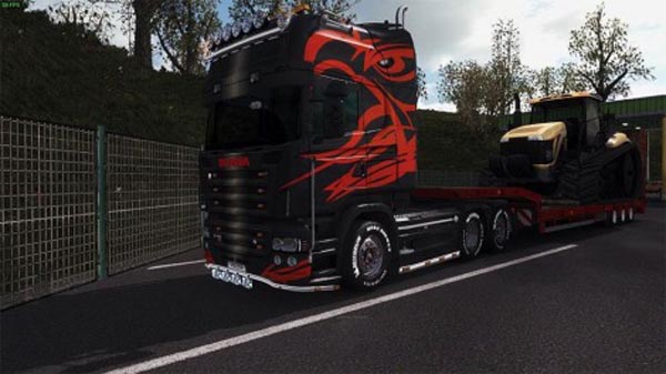 Skin Orange Griffin for RJL Scania TOPLINE