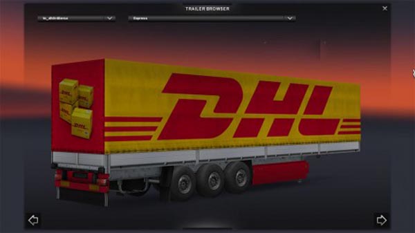 DHL Schmitz trailer