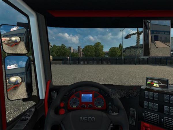 Iveco Stralis Black Red Interior