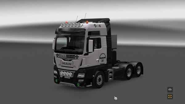 MAN TGX Euro 6 Black White Skin