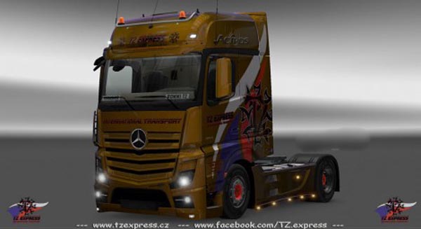 Mercedes Actros MP4 2014 TZ Express Skin