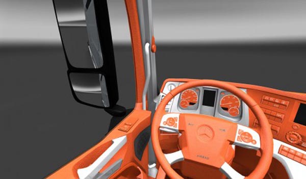 Mercedes Actros MP4 Orange Interior