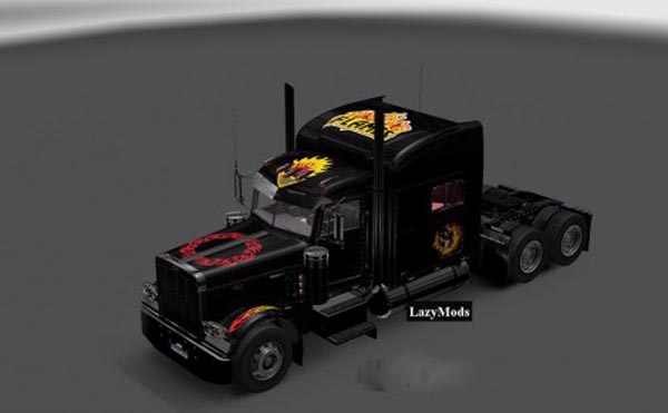 Peterbilt 389 Modified Flames Skin