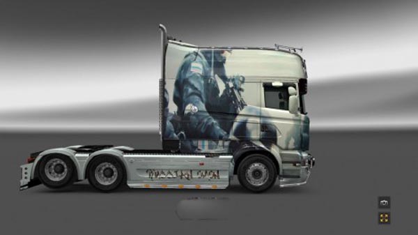 Scania RJL Riot Police Skin