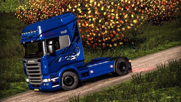 Scania RJL Skin Blue Shark