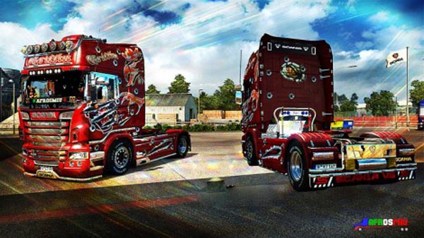 Scania Red Griffin Skin