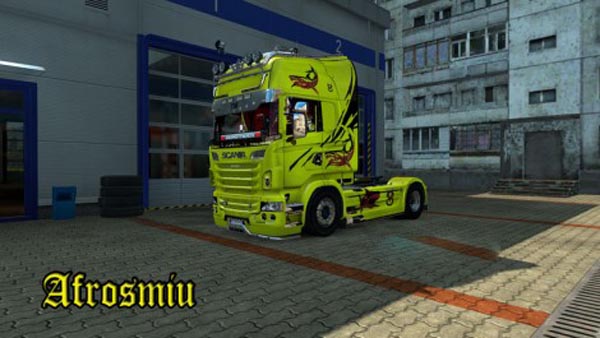 Scania Yellow Shark Skin