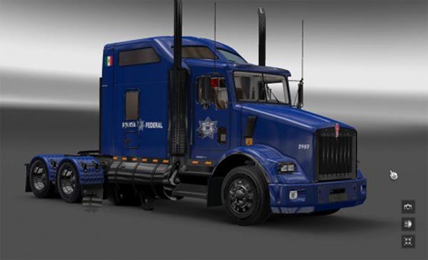 Skin Policia Federal Kenworth t800