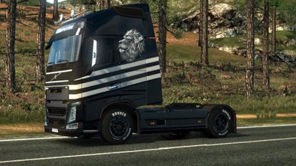 Volvo FH 2012 Black Lion Skin