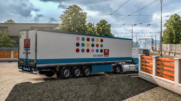 Diamond Ice Cream Trailer Skin