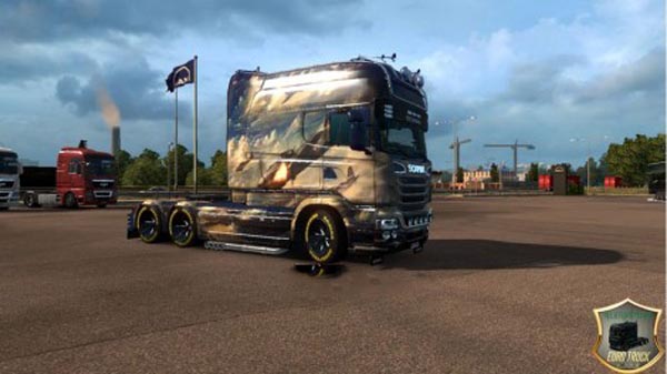 Scania RS Sky Angels Skin