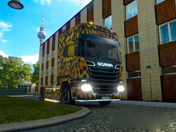 Scania Streamline Leopard Skin