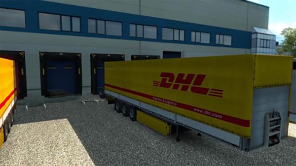 DHL Trailer Skin + 47 Cargo Pack