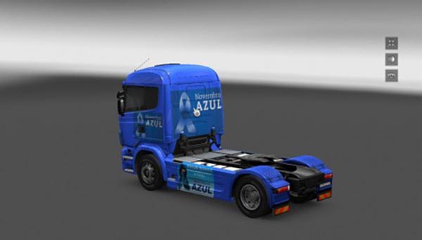 Scania R Novembro Azul Skin