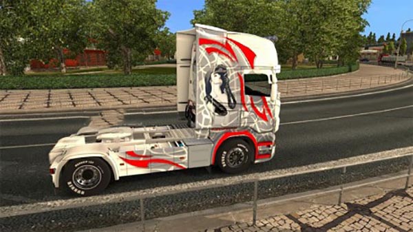 Scania RJL Red Rose Skin