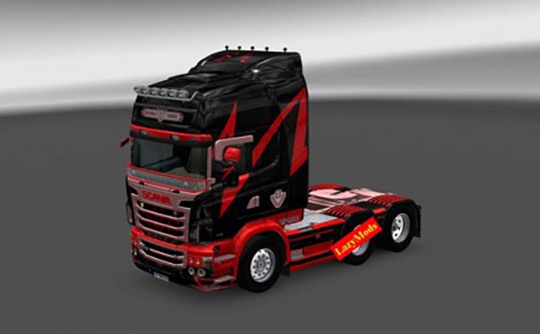 Scania RJL V8 Metallic Lightning Skin