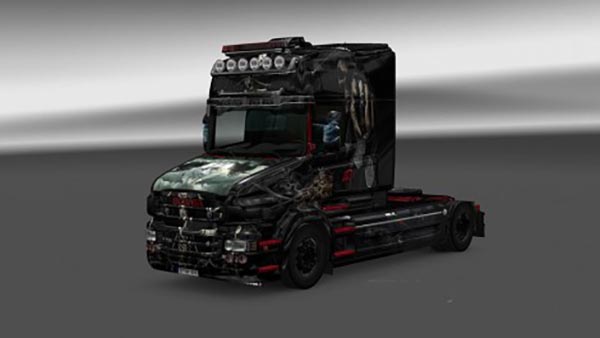 Scania T Topline RJL Grim Reaper Skin