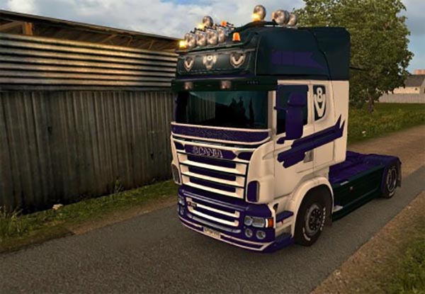 V8 5 Series skin for Scania RJL