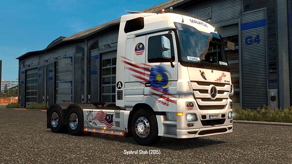 Mercedes Actros MP3 Malaysia Skin