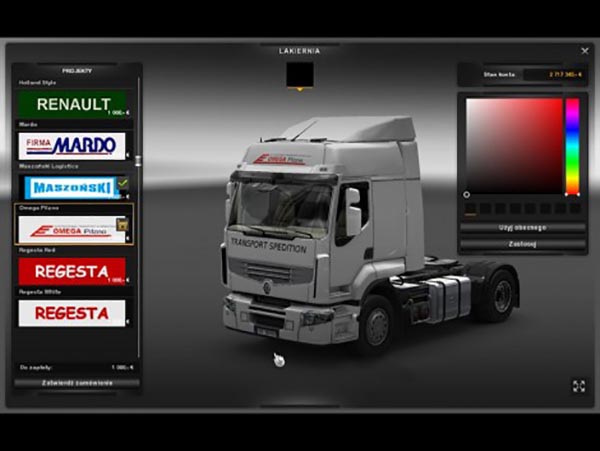 Renault Premium Omega Pilzno Skin