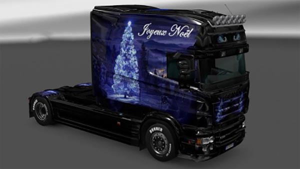 Scania RJL Christmas Landscape Skin