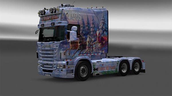 Scania RJL Russian New Yahr Skin