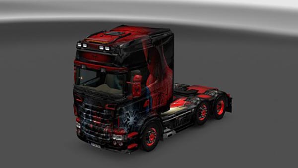 Scania RJL Spiderman V8 Skin