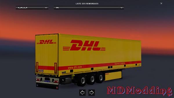 Skin trailer DHL