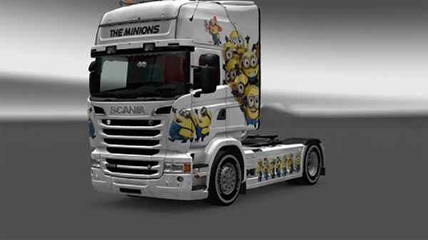 The Minions skin for Scania Streamline RJL