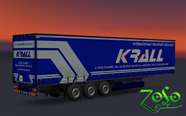 Trailer Krall internationale transport