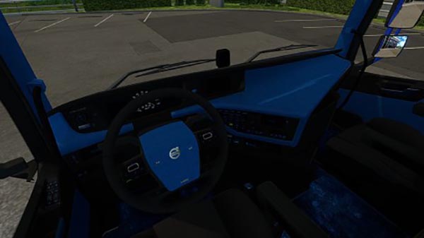 Volvo FH 16 2012 Black & Blue Interior HD Textures