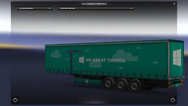 Windows 10 semitrailer skin