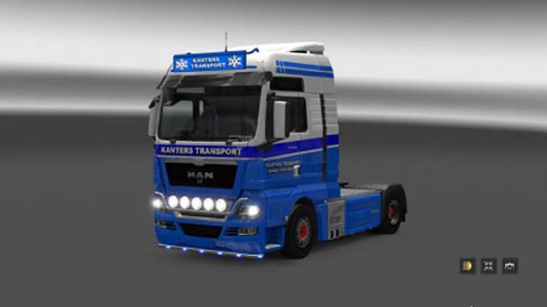 MAN TGX Kanters Transport Skin and Lightbox