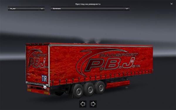 PRJ semitrailer skin