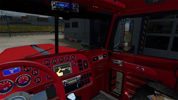 Peterbilt 389 Red Interior